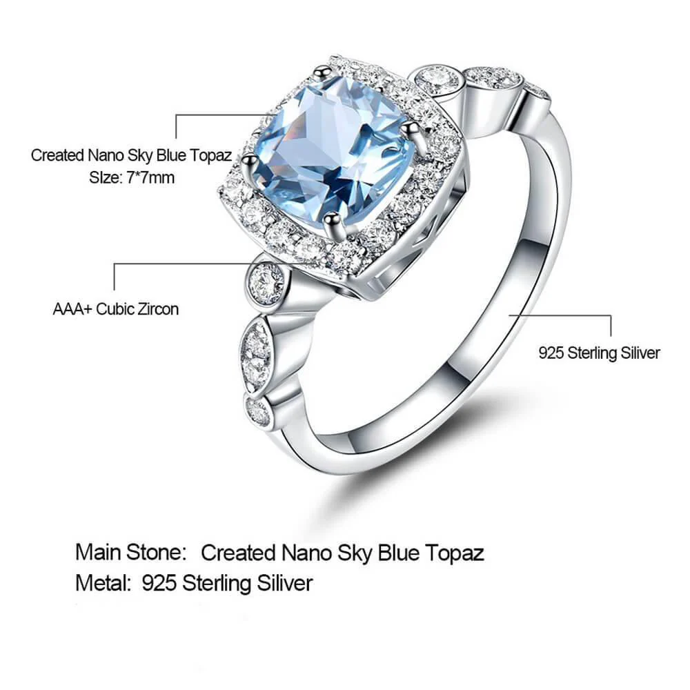Fashionable Birthstone Sterling Silver Ring - Image 9