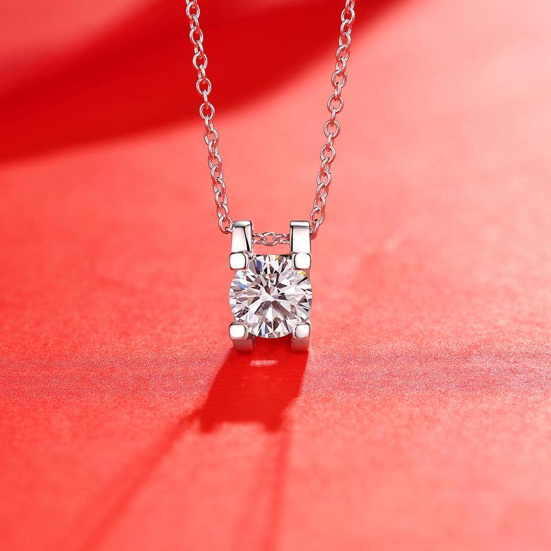 Moissanite Series Beautiful Mood Sterling Silver Necklace - Image 4