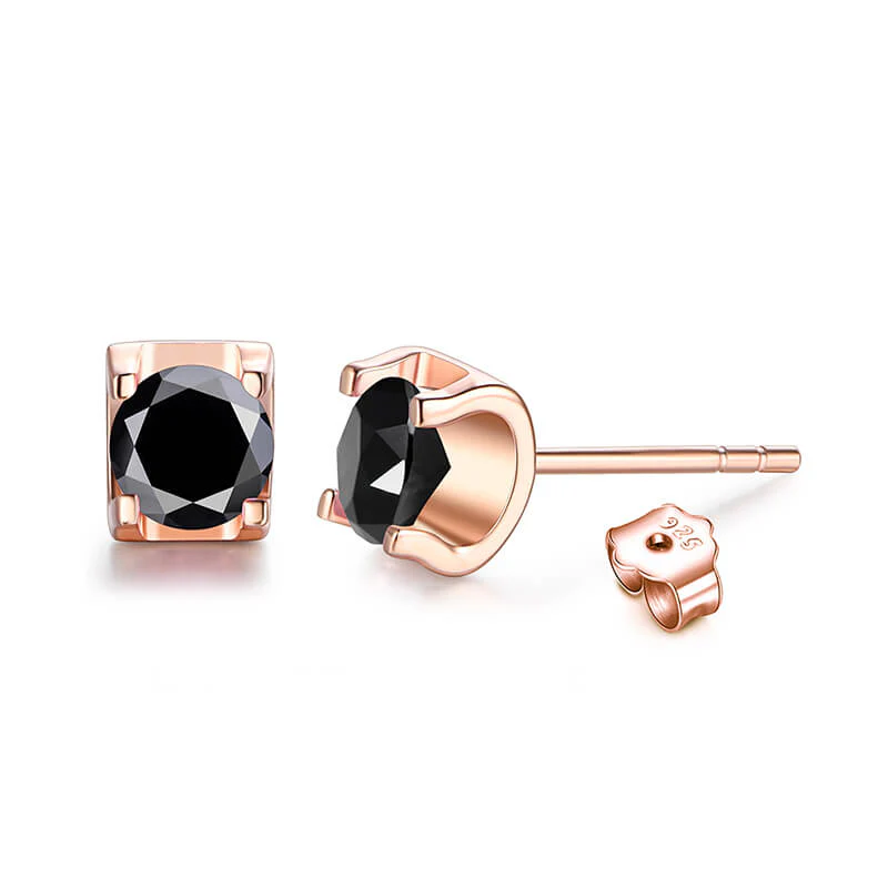 Moissanite Series Sweet Cube Sugar Sterling Silver Stud Earrings - Image 16