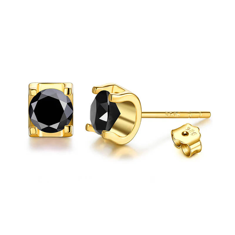 Moissanite Series Sweet Cube Sugar Sterling Silver Stud Earrings - Image 9